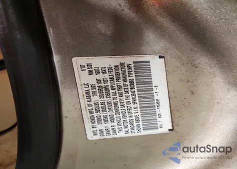 2007 Honda Odyssey Ex z USA, uszkodzony, nr VIN 5FNRL38427B038865